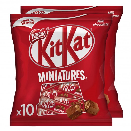 Kitkat Miniatures Chocolate 2 X 110 g - delivered by Taw9eel Fast