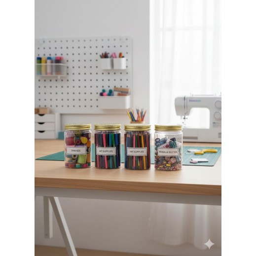 Multipurpose Storage Jar 350 ml - 4 Pieces