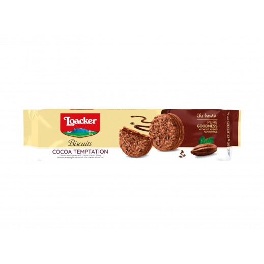 Loacker Cocoa Temptation Cream Biscuits 80g