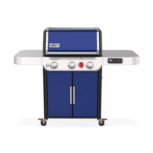Weber Genesis EX-325s 3-Burner Liquid Propane Gas Grill - Deep Ocean Blue - delivered by Taw9eel within 1 working day 