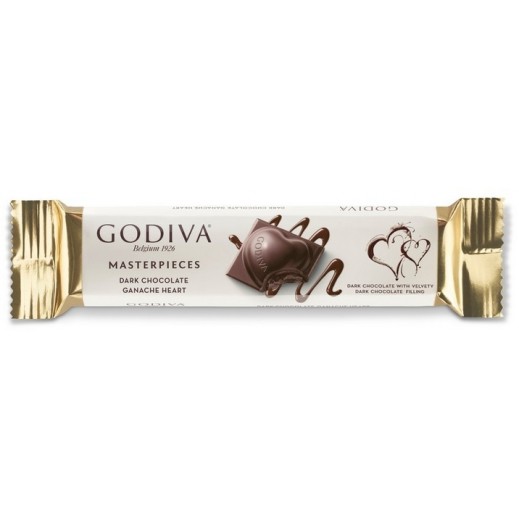 Godiva Masterpiece Ganache Heart Dark Chocolate Bar 30 g - delivered by Taw9eel Fast