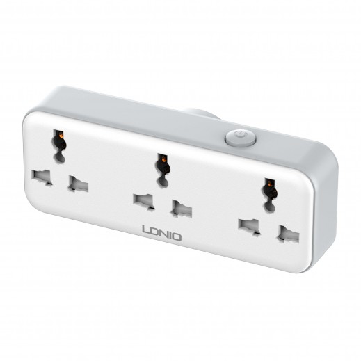 2500W Universal Outlet Rotatable Plug Power Socket By Ldnio - delivered by Taw9eel Fast