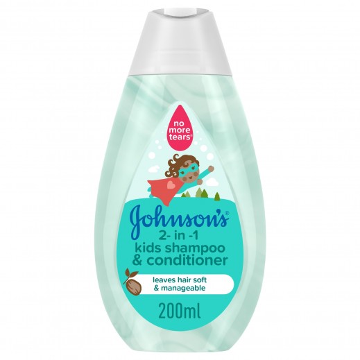 Johnson's 2-in-1 Kids Shampoo & Conditioner - 200ml - delivered by Taw9eel Fast