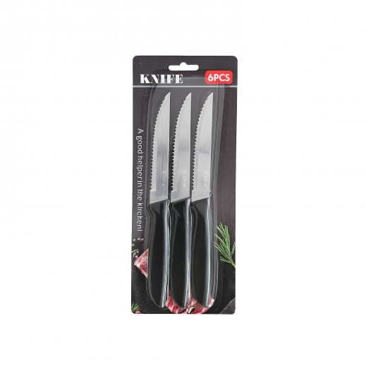 Serrated Knife Set 6 Pieces