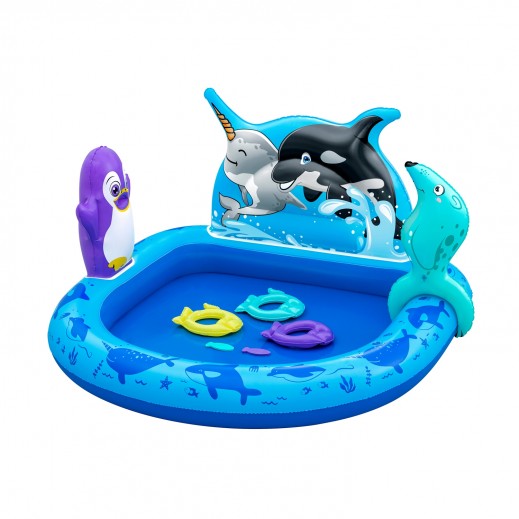 Bestway Polar Pals Play Center For Kids +2 Years - 134 x 131 x 73 cm
