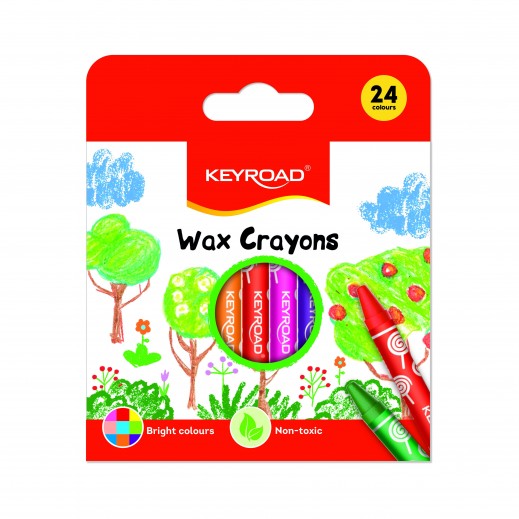 Keyroad Wax Crayons 8 X 90 mm 24 Colors