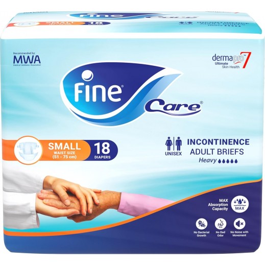 Fine Care Adult Briefs Small Size - 18Pcs - delivered by The Pharmacy - within 2 Hours