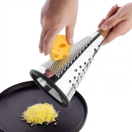 Cone Cheese Grater With Handle Stainless
