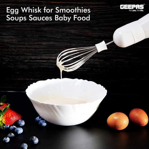 Buy Geepas 200W 4In1 Multifunction Hand Blender White توصيل