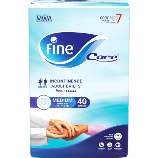 Fine Care Adult Diaper Care Medium Size - 40 Pcs - delivered by The Pharmacy - within 2 Hours