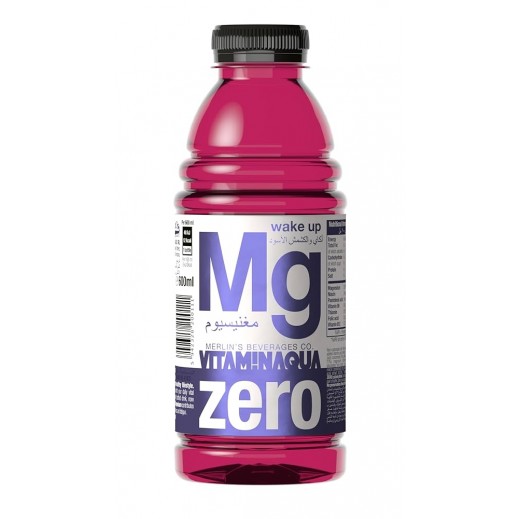 Vitamin Aqua Zero Wake-Up Mg Acai Blackcurrant Drink 600 ml - delivered by Taw9eel Fast