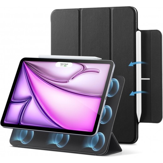 ESR Rebound Magnetic Case For IPad Air 13 inch (Pro 12.9) Black - delivered by Taw9eel Fast