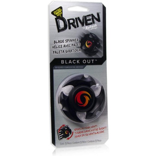 Refresh Your Car Driven Blade Spinner Black Out Air Freshener توصيل