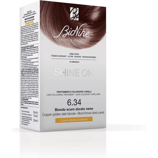 Bionike Shine On Hair Color Cooper Golden Dark Blonde No.6.34 - delivered by Pharmazone Pharmacy - within 2 Hours