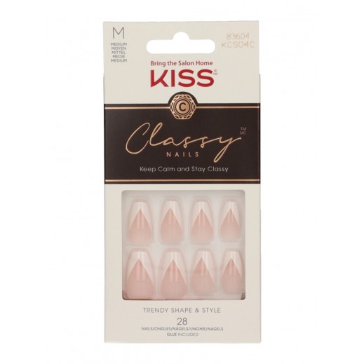 Kiss Classy Nails Medium - Silk Dress Artificial