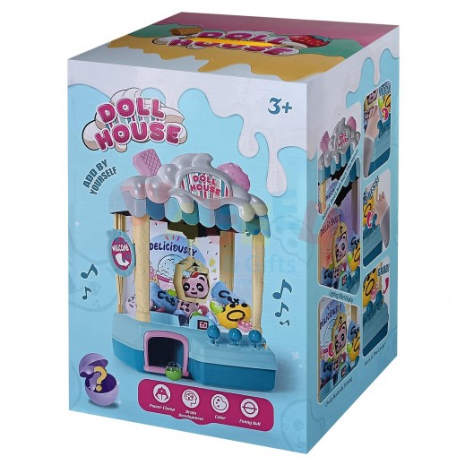 Doll House Candy Shop - Interactive Playset with Light & Music - Blue - delivered by within 24 Hours 