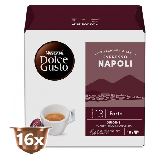 Nescafe Dolce Gusto Espresso Napoli Coffee 128 g 16 Capsules - delivered by Taw9eel Fast