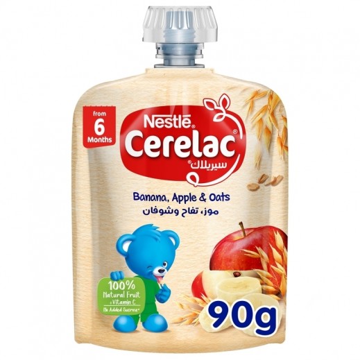 Cerelac Banana Apple & Oats Baby Food 90 g (From 6 Months) - delivered by Taw9eel Fast