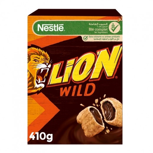 Nestle Lion Wild Chocolate Breakfast Cereals 410 g - delivered by Taw9eel Fast