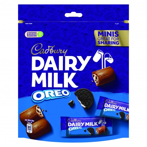 Cadbury Dairy Milk Oreo Chocolate Sharing Pack 145 g - delivered by Taw9eel Fast