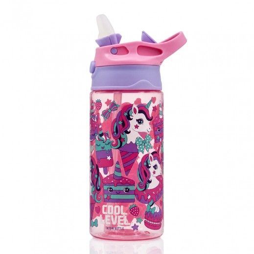 Cool Level Bpa-Free High Quality Food Grade Plastic Water Bottle 500ml - delivered by Taw9eel Fast