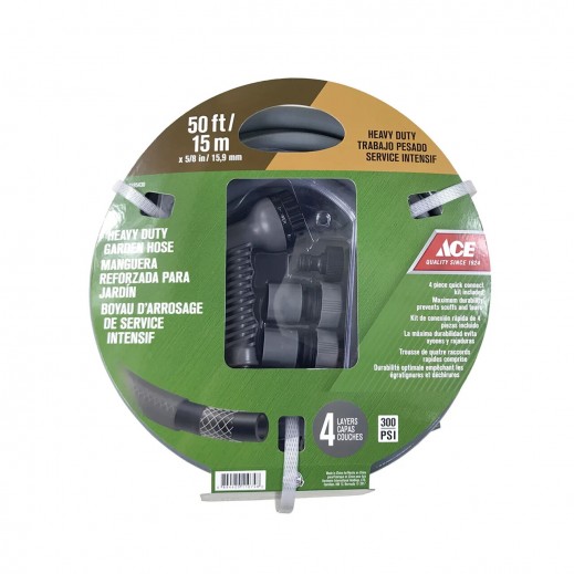 ACE Heavy Duty Garden Hose 50 ft - delivered by Taw9eel within 1 working day 