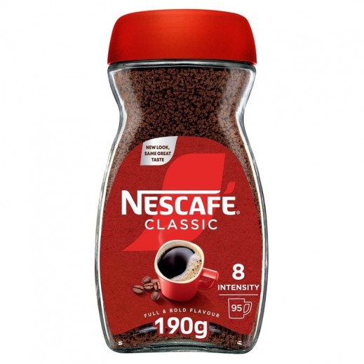 Nescafe Classic Instant Coffee Jar 190 g - delivered by Taw9eel Fast