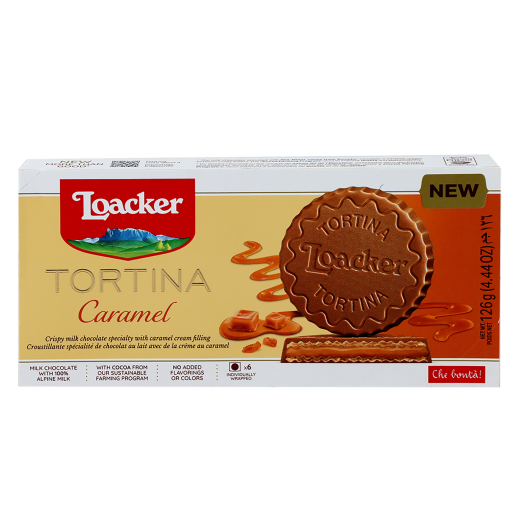 Loacker Tortina Caramel Biscuits 6 x 21 g - delivered by Taw9eel Fast