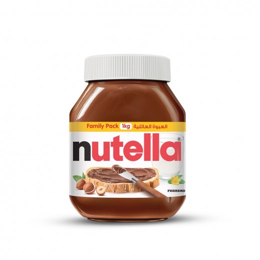 Nutella Hazelnut Chocolate Breakfast Spread Jar 1kg - delivered by Taw9eel Fast