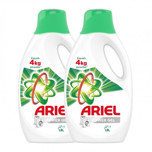 Ariel Power Gel Original Laundry Liquid Detergent 2 x 1.8 L - delivered by Taw9eel Fast