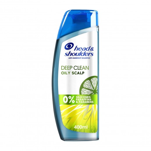 Head & Shoulders Deep Clean For Severe Oily Scalp, Anti-Dandruff Shampoo 400ml 