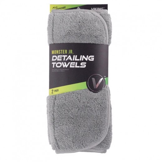 Viking Microfiber Detailing Towel 16 × 12 Inches - 2 Pieces - delivered by Taw9eel within 1 working day 