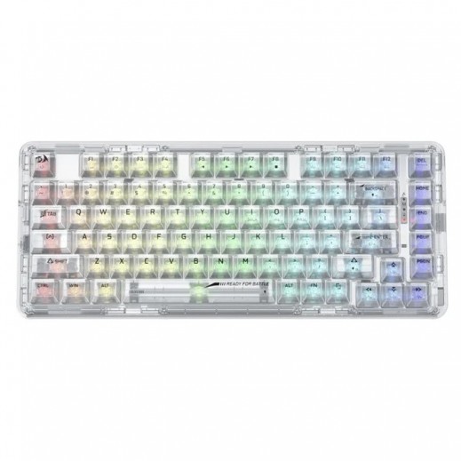 Redragon K649 ELF PRO 78% RGB Mechanical Keyboard - Transparent - delivered by Taw9eel within 2 Business Days