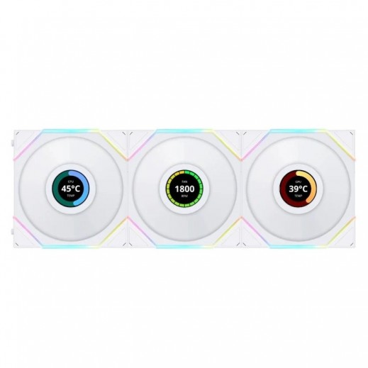 Lian Li UNI FAN TL LCD ARGB PC Case Fans with Controller - 3 Pack - delivered by Taw9eel within 2 Business Days