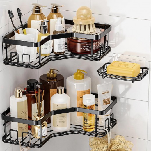Corner Shower Caddy with Soap Holder