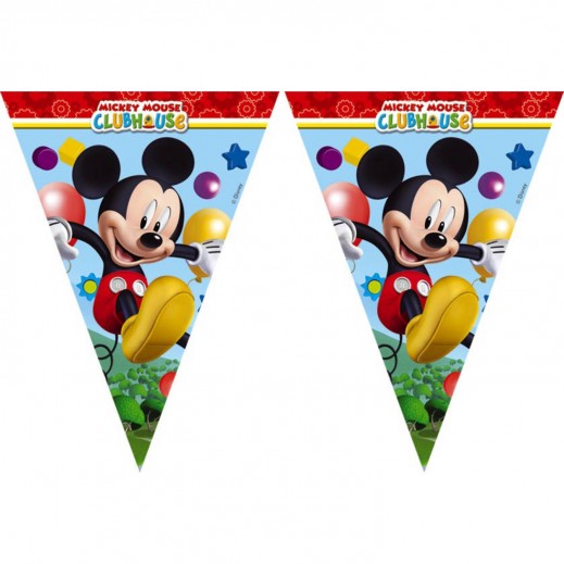 Procos Playful Mickey Triangle Flag Banner