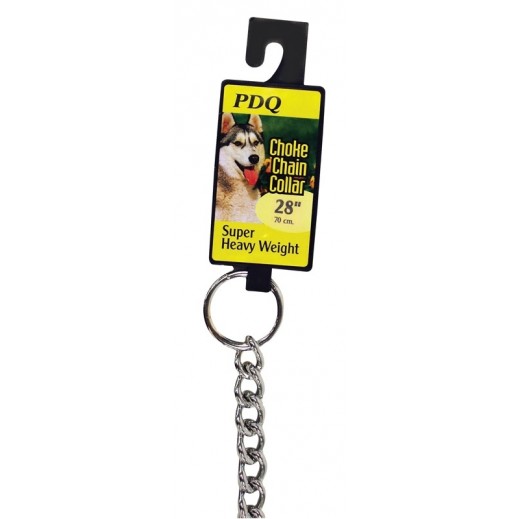 PDQ Silver Steel Dog Choke Chain Collar Large / X-Large - delivered by Taw9eel within 1 working day 