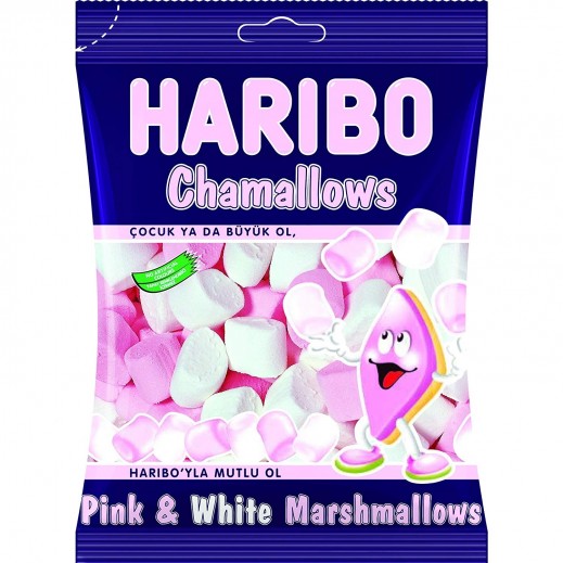 Haribo Chamallows Pink & White Candy 150 g - delivered by Taw9eel Fast