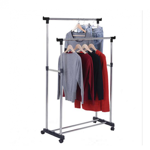 Double Multi-Function Stainless Steel Clothes Hanger