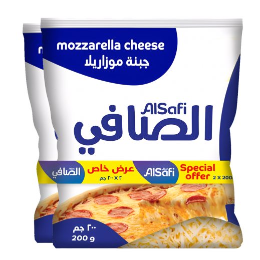 Al Safi Danone Mozzarella Cheese 2 x 200 g - delivered by Taw9eel Fast