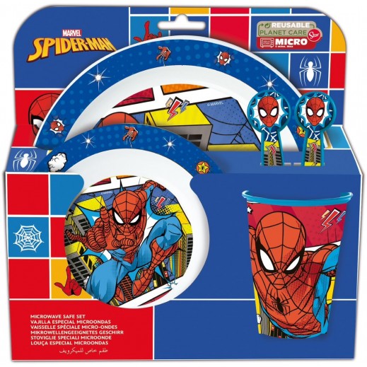 Stor Kids Micro Set Spiderman Arachnid Grid 5 Pcs - delivered by Taw9eel Fast