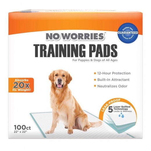 Four Paws No Worries Plastic Training Pads 100 Pk - delivered by Taw9eel within 1 working day 