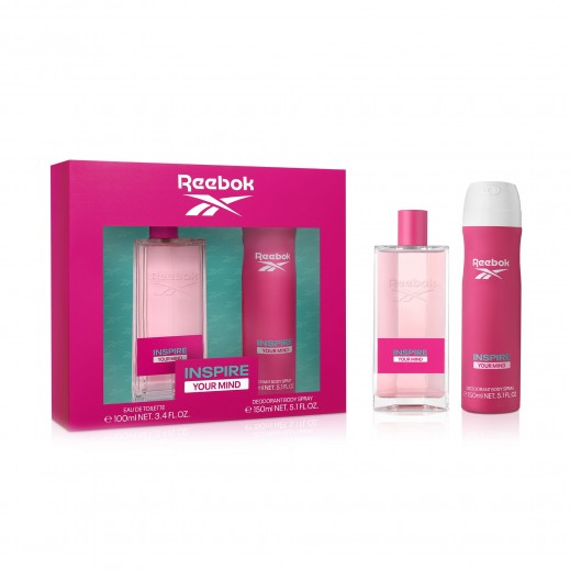 Reebok Inspire Your Mind for Women Set EDT 100 ml + Body Spray 150 ml