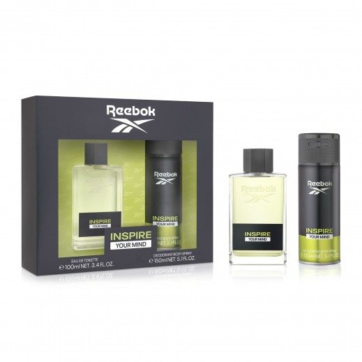 Reebok Inspire Your Mind for Men Set EDT 100 ml + Body Spray 150 ml