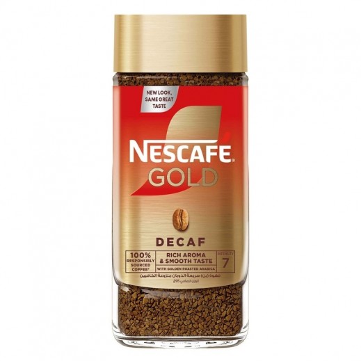 Nescafe Gold Decaf Instant Coffee 95 g - delivered by Taw9eel Fast