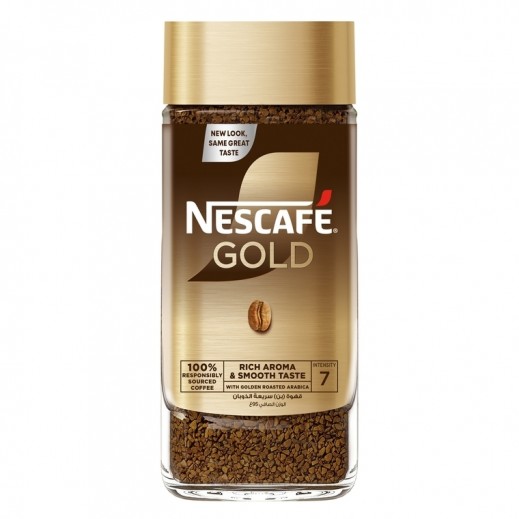 Nescafe Gold Dark Roasted Instant Coffee Jar 95 g - delivered by Taw9eel Fast