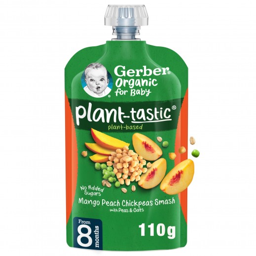 Gerber Organic Chickpeas Smash Oats Baby Food 110g 