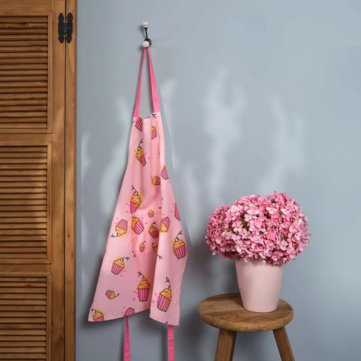 Karaca Cupcake Printed Master Kitchen Apron - Pink