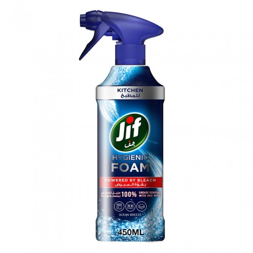 Jif Hygienic Ocean Breeze Kitchen Foam Spray 450 ml
