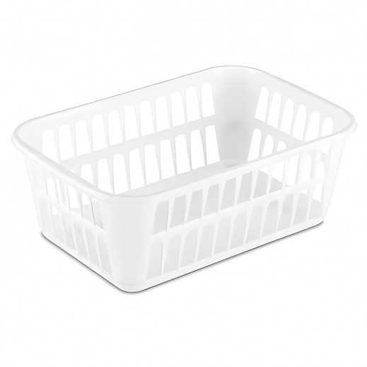 Sterilite 1.3 Cu Ft White Storage Bin - delivered by Taw9eel within 1 working day 